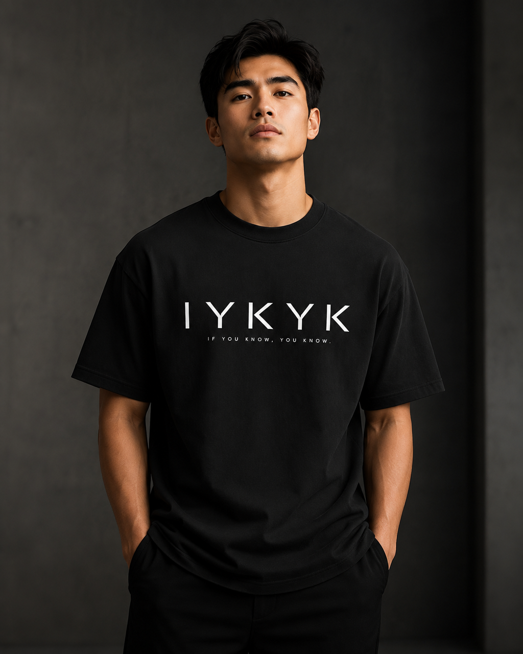 IYKYK,Signature,Oversized,Heavyweight,Unisex,Black