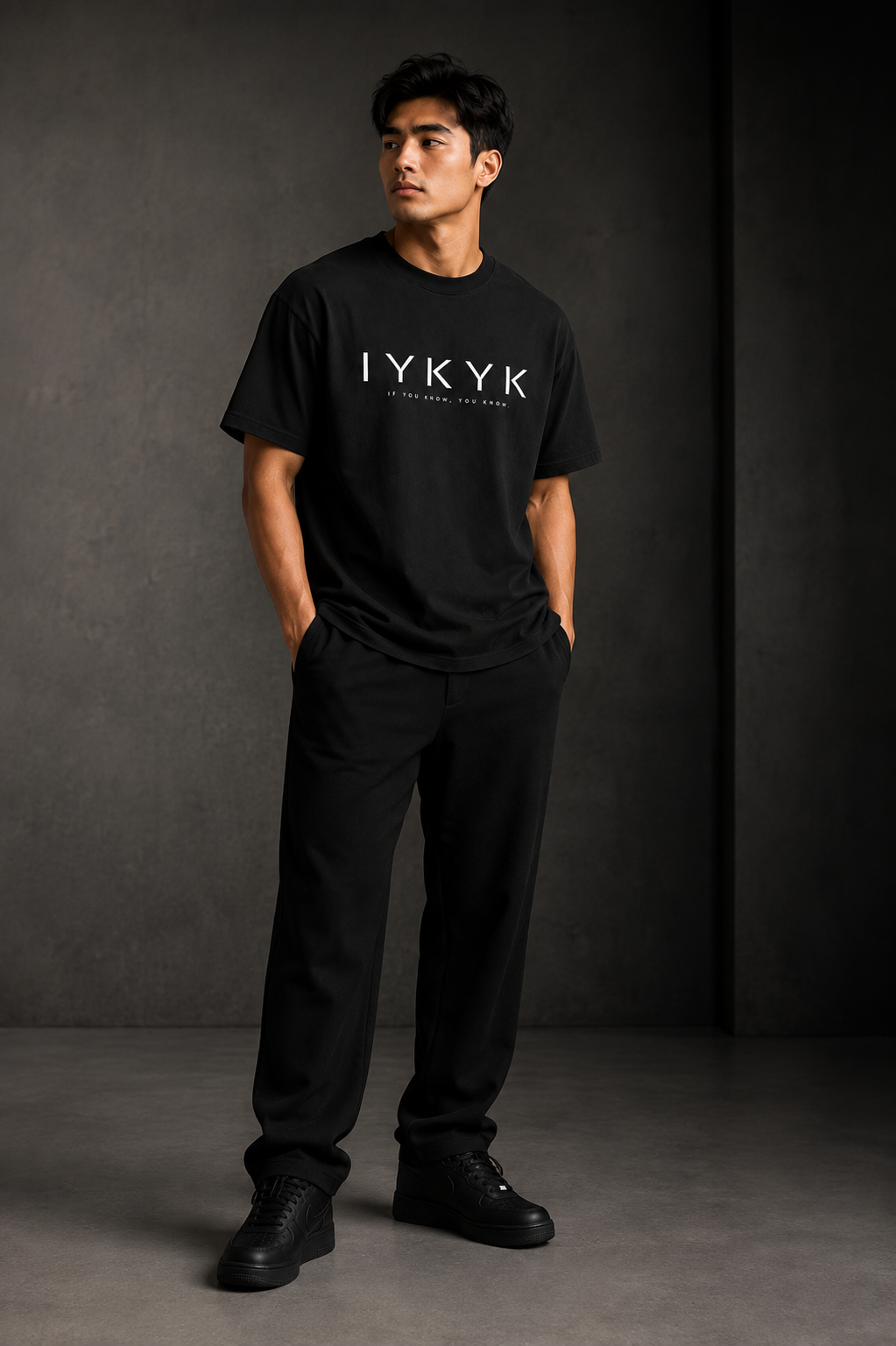 IYKYK,Signature,Oversized,Heavyweight,Unisex,Black