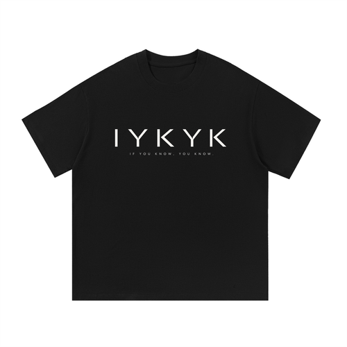 IYKYK,Signature,Oversized,Heavyweight,Unisex,Black